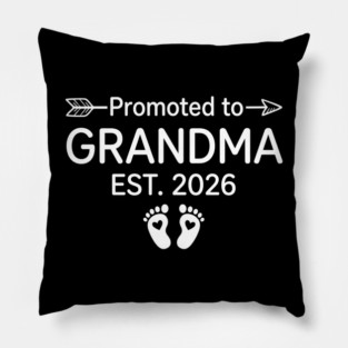 Promoted To Grandma Est. 2026 Expecting Grandmother Announcement Pillow
