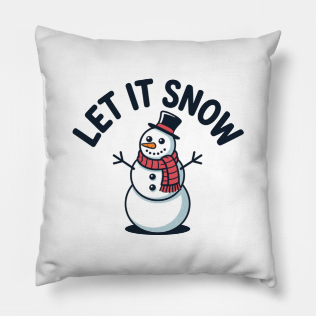 Let It Snow Pillow by CreativeSage