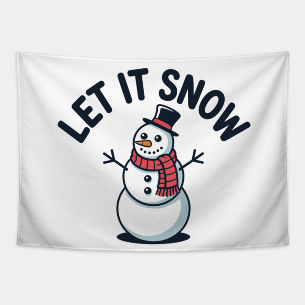 Let It Snow Tapestry by CreativeSage