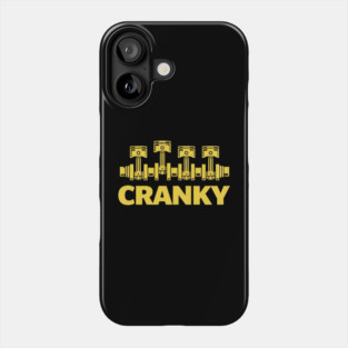 Cranky Car Engine Crankshaft Fathers Day Best Dad Men Humor Phone Case