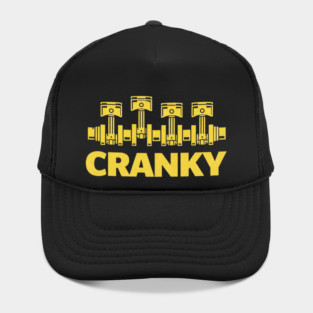 Cranky Car Engine Crankshaft Fathers Day Best Dad Men Humor Hat