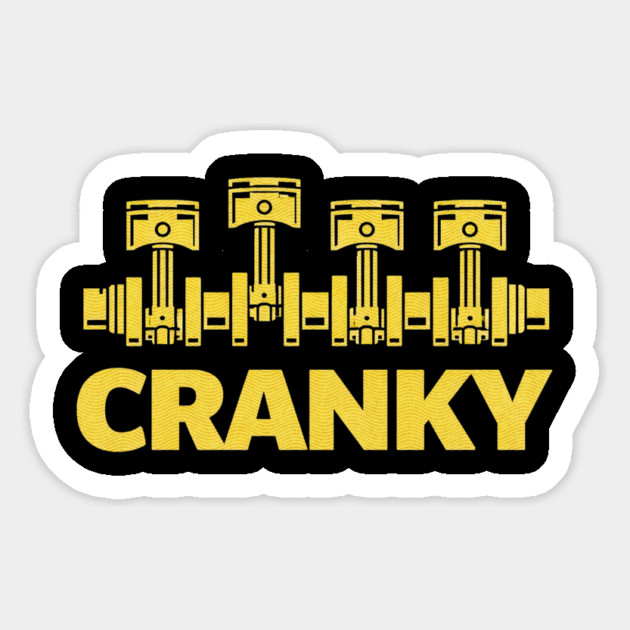 Cranky Car Engine Crankshaft Fathers Day Best Dad Men Humor Magnet by shirtlux