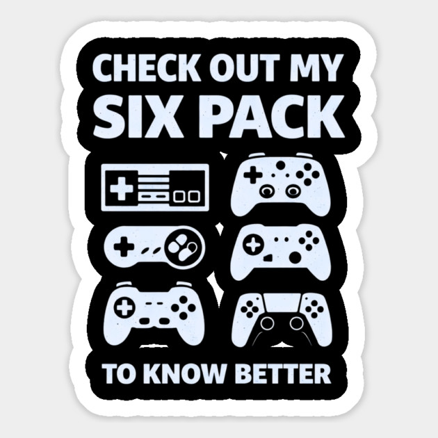 Check Out My Six Pack Funny Gamer Video Game Lover Gaming Magnet by shirtlux