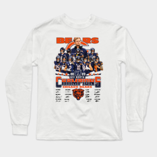 Chicago Bears 2025 whita funny Long Sleeve T-Shirt
