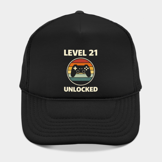 Level 21 Unlocked Funny Video Gamer 21st Birthday by shirtlux