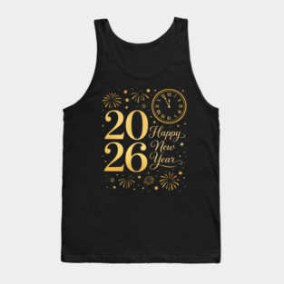 Happy New Year Party 2026 Family Matching Crew Celebration Tank Top