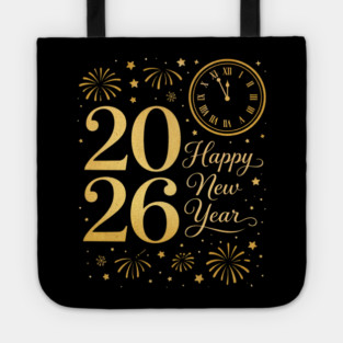 Happy New Year Party 2026 Family Matching Crew Celebration Tote