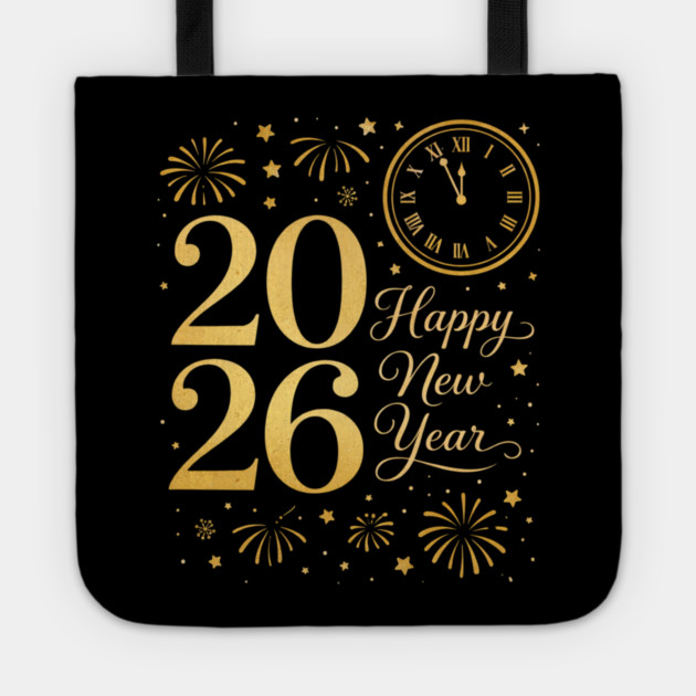 Happy New Year Party 2026 Family Matching Crew Celebration Tote by shirtlux