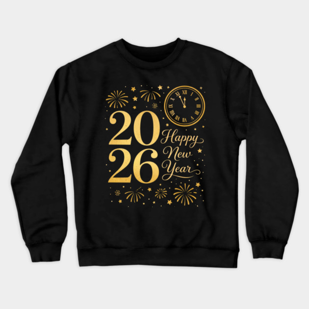 Happy New Year Party 2026 Family Matching Crew Celebration Crewneck Sweatshirt by shirtlux