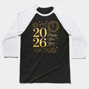 Happy New Year Party 2026 Family Matching Crew Celebration Baseball T-Shirt