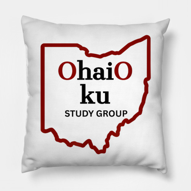 Ohaio Haiku Study Group Pillow by Donald's Store 2