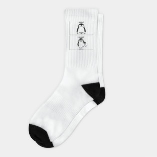 Inhale Exhale (Penguin) Socks