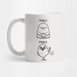 Inhale Exhale (Chick) Mug