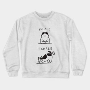 Inhale Exhale (Cat) Crewneck Sweatshirt
