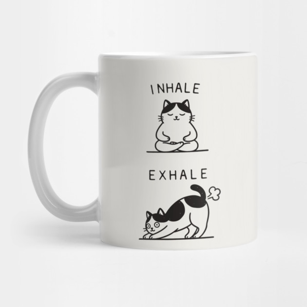 Inhale Exhale (Cat) by CreativeSage