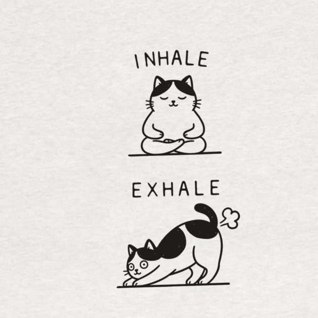 Inhale Exhale (Cat) by CreativeSage