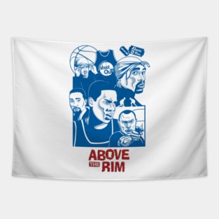 above the rim fans art Tapestry