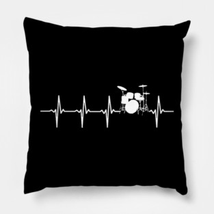 Drums Heartbeat Drummer & Percussionist Pillow