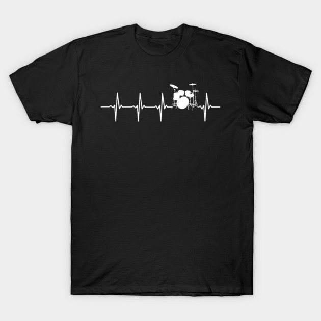 Drums Heartbeat Drummer & Percussionist T-Shirt by yangho
