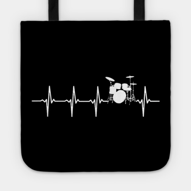 Drums Heartbeat Drummer & Percussionist Tote by yangho