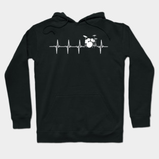 Drums Heartbeat Drummer & Percussionist Hoodie