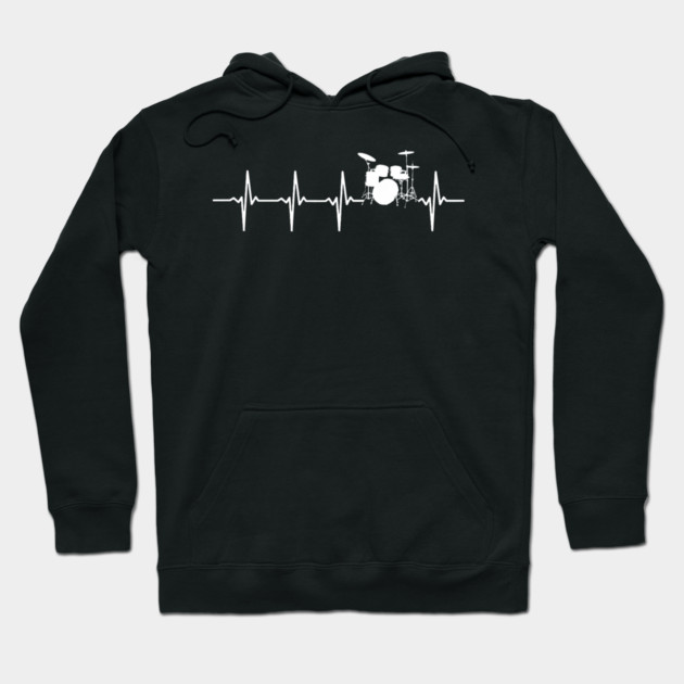 Drums Heartbeat Drummer & Percussionist Hoodie by yangho