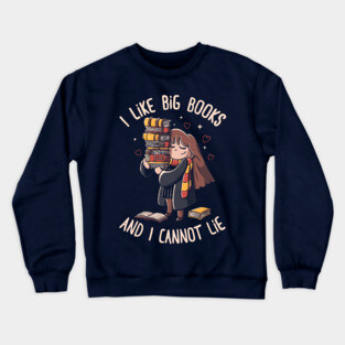 I Like Big Books Crewneck Sweatshirt