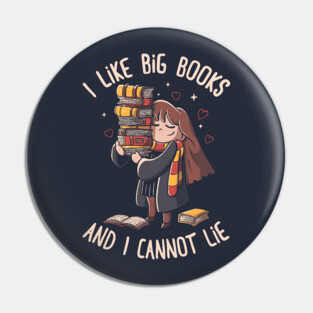 I Like Big Books Pin