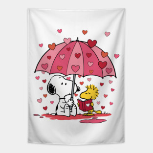 Snoopy & Woodstock Valentine Umbrella M8024 Tapestry