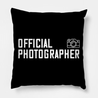 Official Photographer Pillow