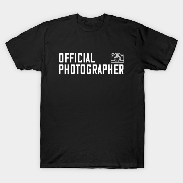 Official Photographer T-Shirt by Litehouse Tees