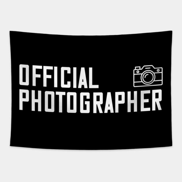 Official Photographer Tapestry by Litehouse Tees
