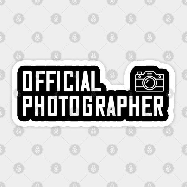 Official Photographer Sticker by Litehouse Tees