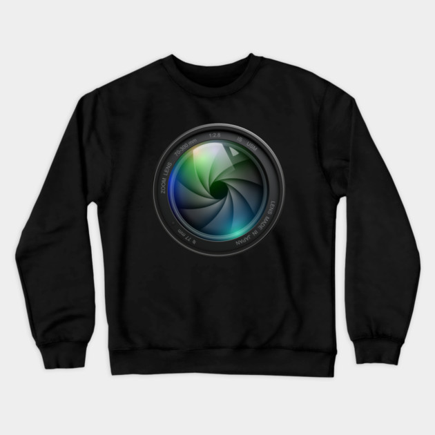 Aperture Lens Crewneck Sweatshirt by Litehouse Tees