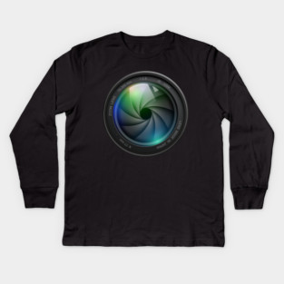 Aperture Lens Kids Long Sleeve T-Shirt