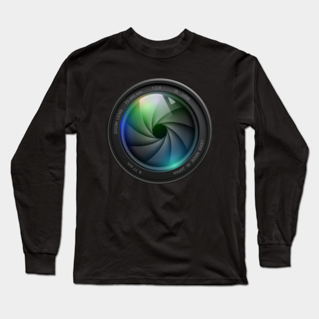 Aperture Lens Long Sleeve T-Shirt by Litehouse Tees