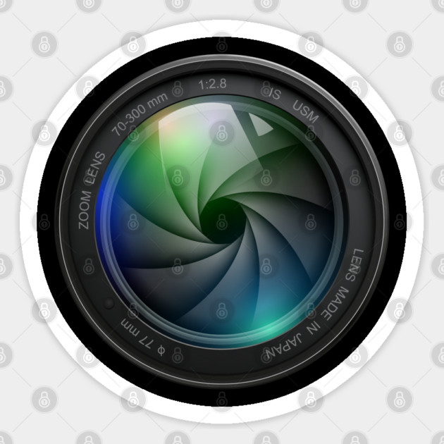 Aperture Lens Sticker by Litehouse Tees