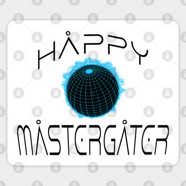 funny irreverent Happy MasterGater design Sticker by Luxinda