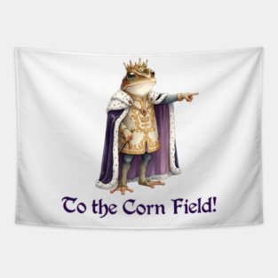 Frog King: "To the Corn Field!" Tapestry