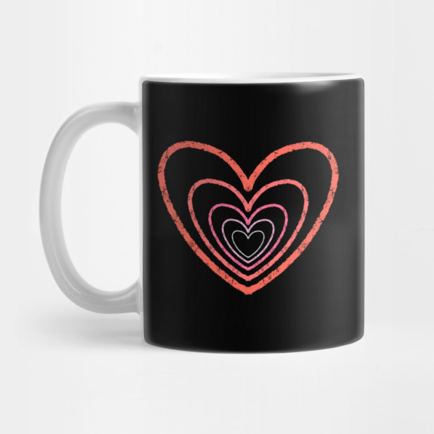 Concentric Hearts of Love by Creatifly Graphic Tees