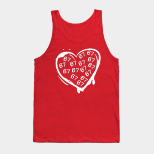 Graffiti 67 Heart Tank Top