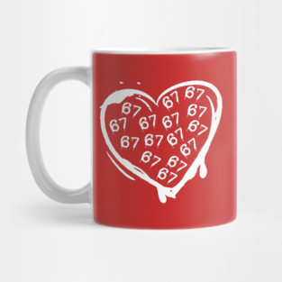 Graffiti 67 Heart Mug