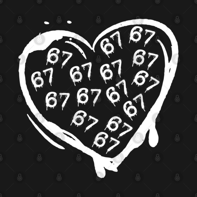 Graffiti 67 Heart by Creatifly Graphic Tees