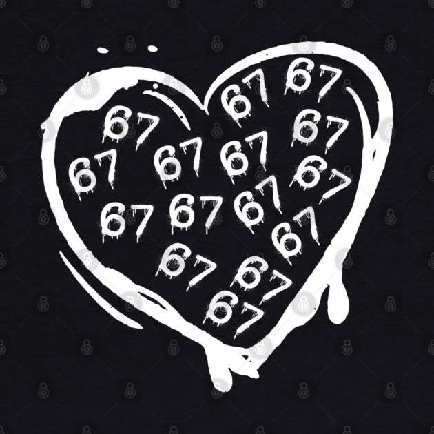 Graffiti 67 Heart by Creatifly Graphic Tees
