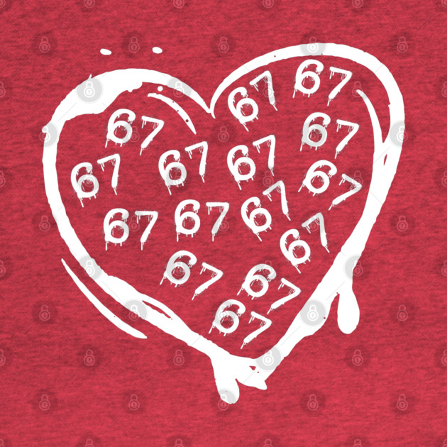 Graffiti 67 Heart by Creatifly Graphic Tees