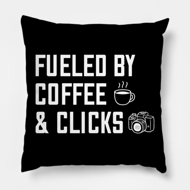 Fueld By Coffee & Clicks Pillow by Litehouse Tees