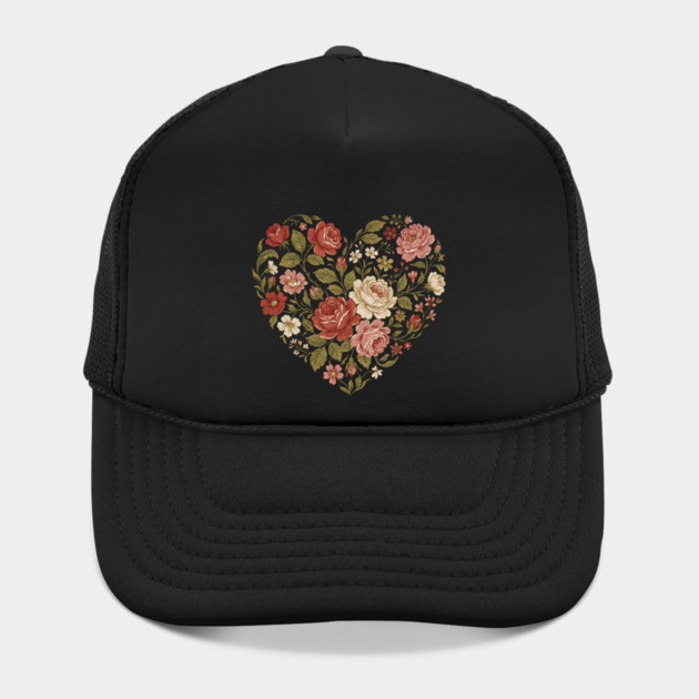 Floral Heart of Love by Creatifly Graphic Tees