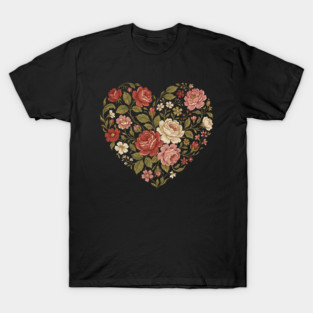 Floral Heart of Love T-Shirt