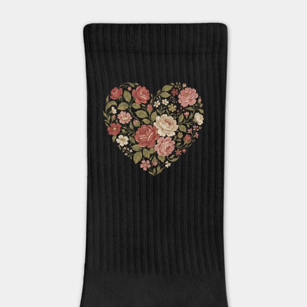 Floral Heart of Love by Creatifly Graphic Tees