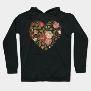 Floral Heart of Love Hoodie